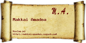 Makkai Amadea névjegykártya